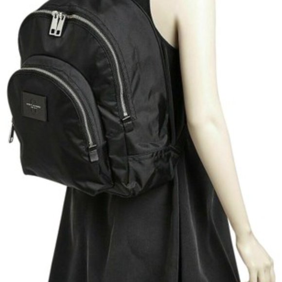 Marc Jacobs Zaino Nylon Designer Zip Top Backpack